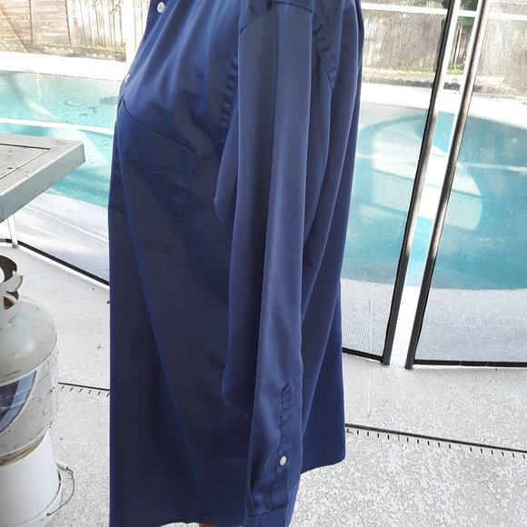 Van Heusen Blue Dress Shirt 16 32/33 - Picture 3 of 6